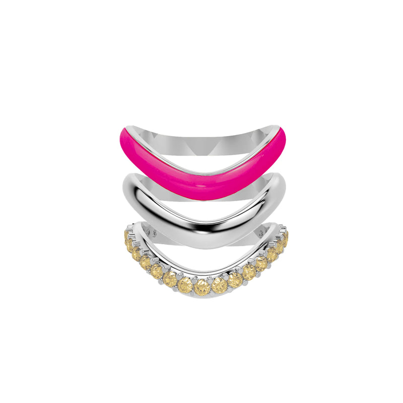 The Sugar Echo-Silver (Set of 3)