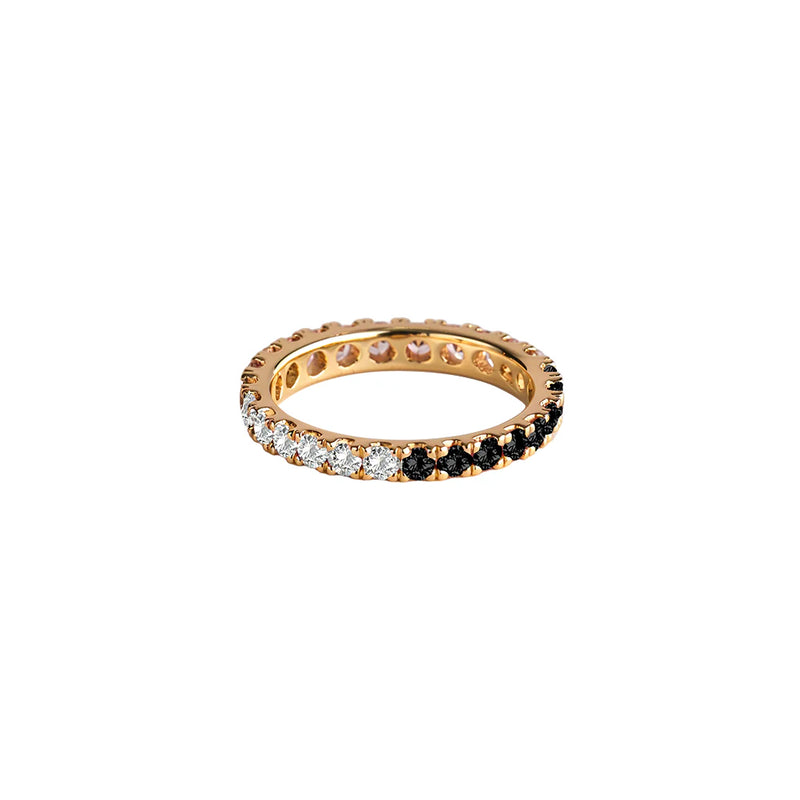 white candy pave eternity (gold)