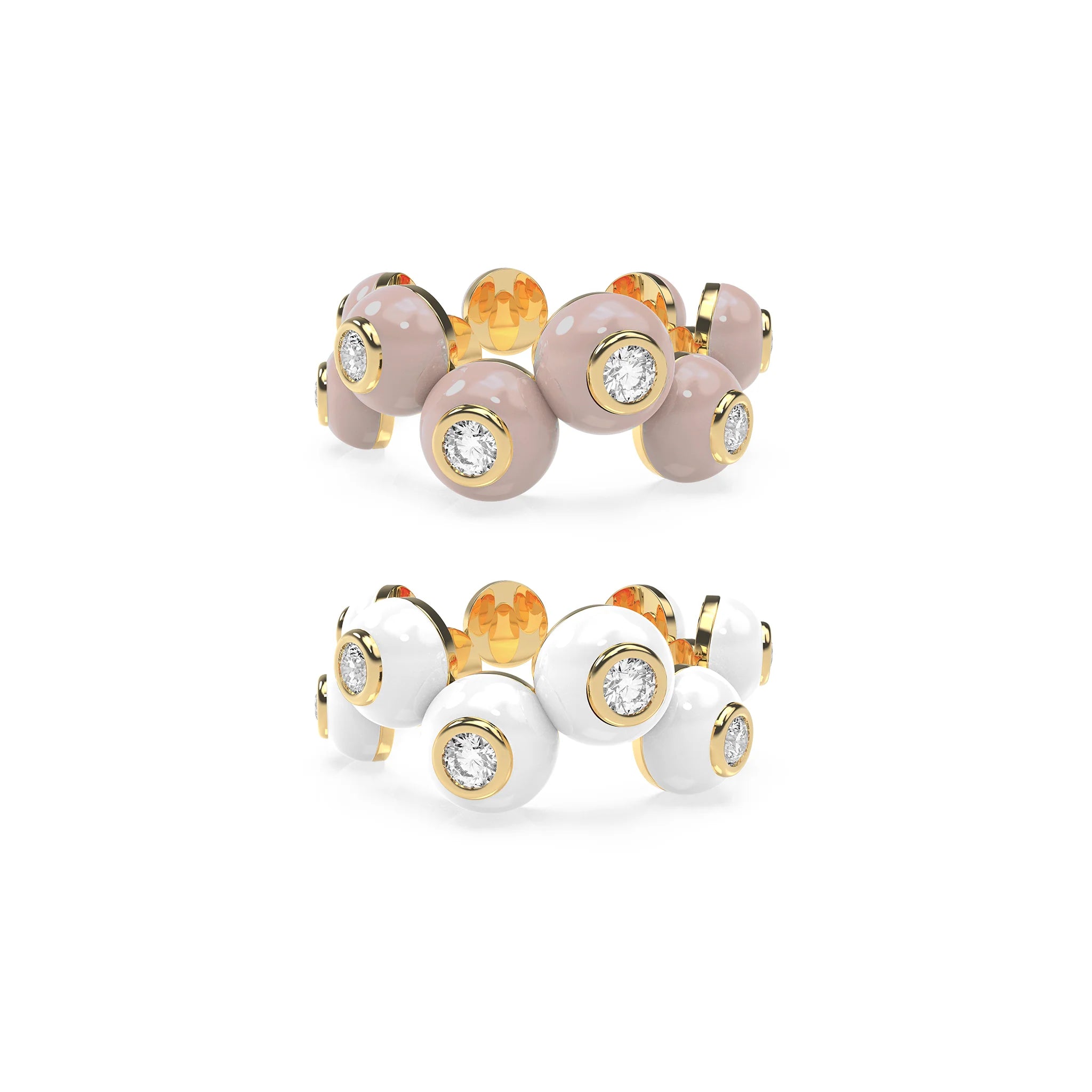 The Dopamine Overdose-Gold Ring set of 2