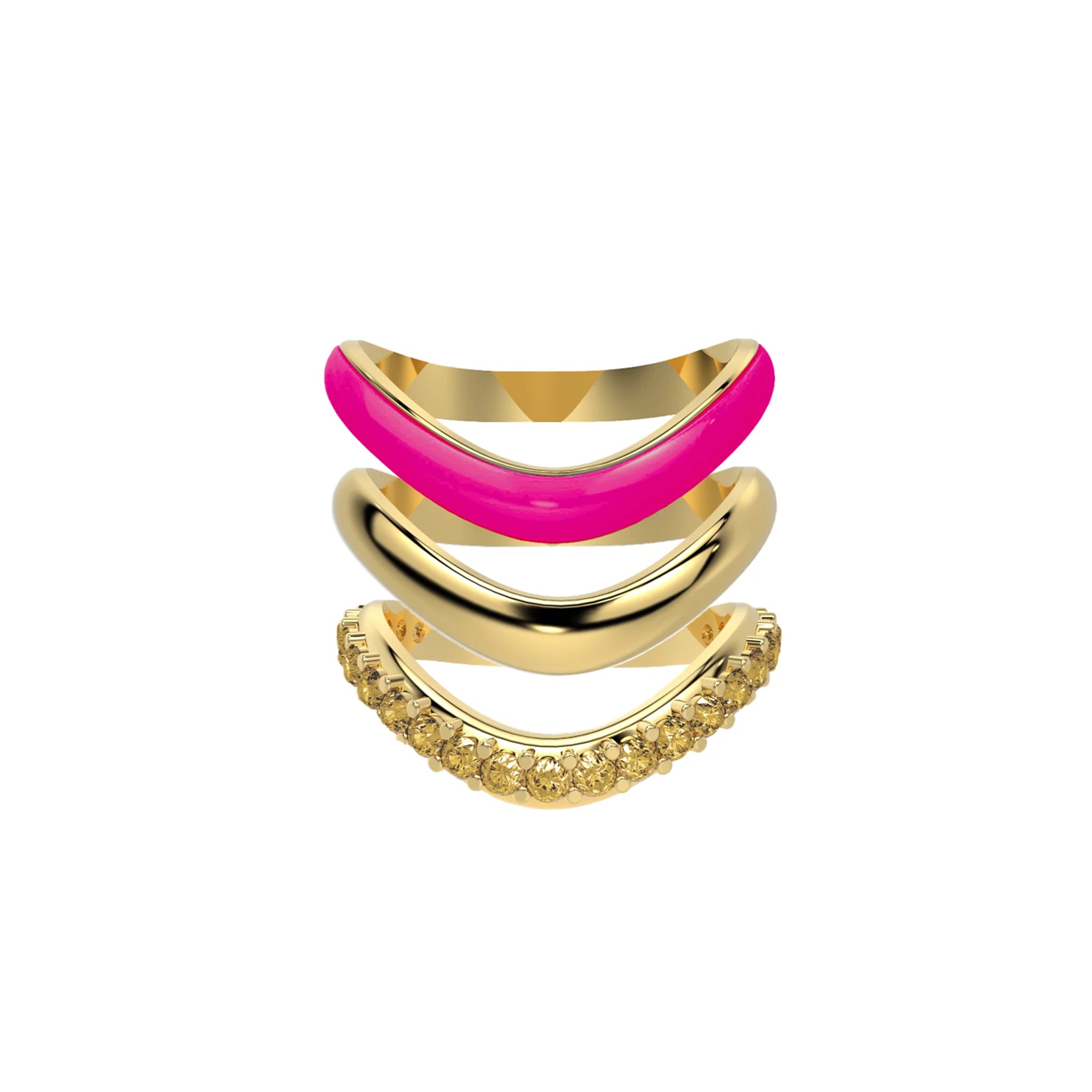 The Sugar Echo-Gold  (Set of 3)
