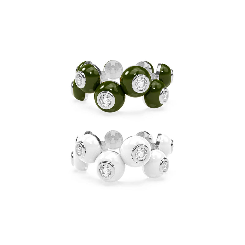 The Dopamine Overdose-Silver Ring set of 2