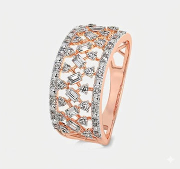 Mosaic Lattice Ring | Solid 925 Sterling Silver |