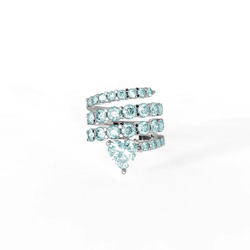 Infinite Heart Spiral Ring (SILVER)