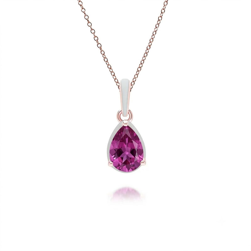 Lumina Round-Cut Enamel Pendant Necklace (Sky Blue Edition)