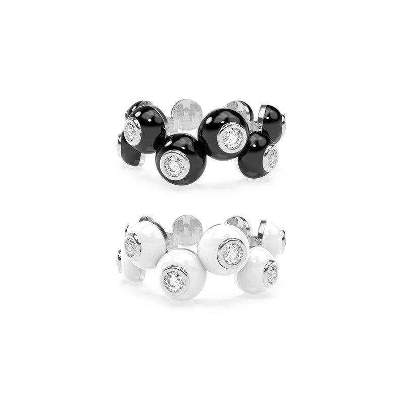 The Dopamine Overdose-Silver Ring set of 2
