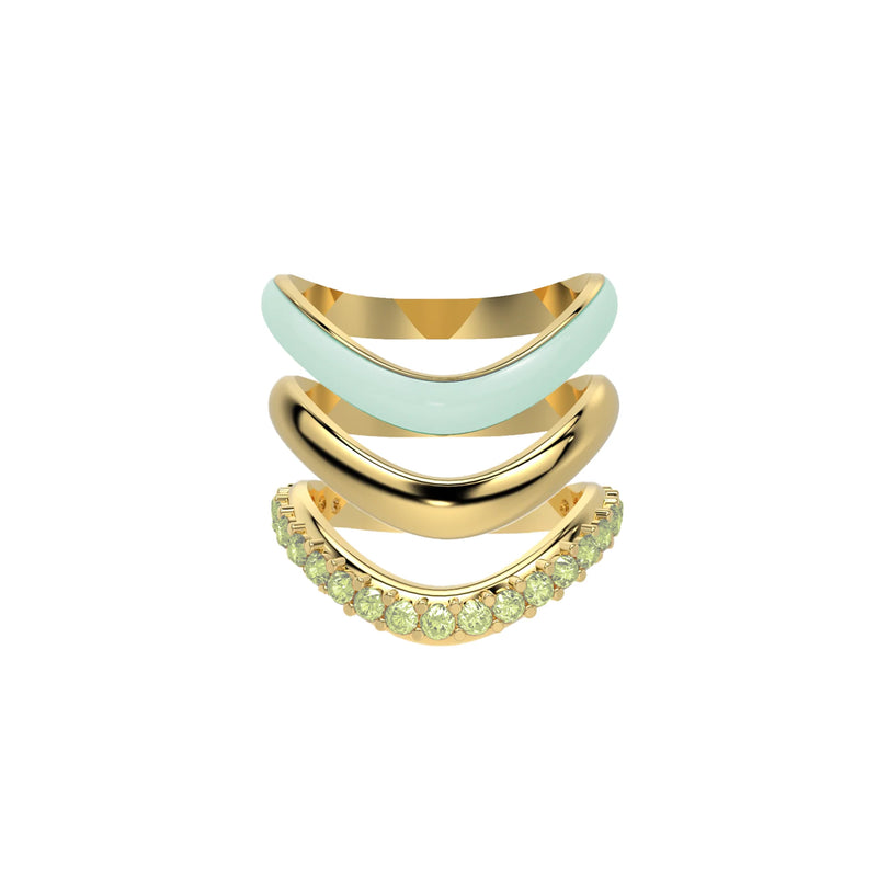 The Sugar Echo-Gold Ring Trio