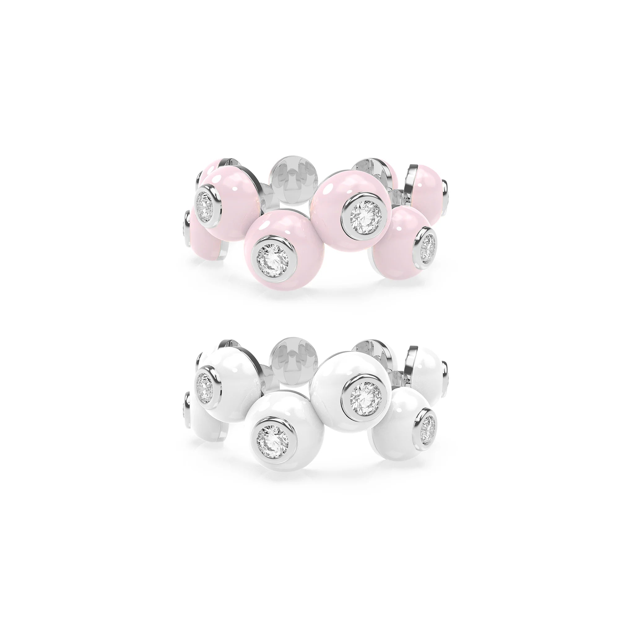 The Dopamine Overdose-Silver Ring set of 2