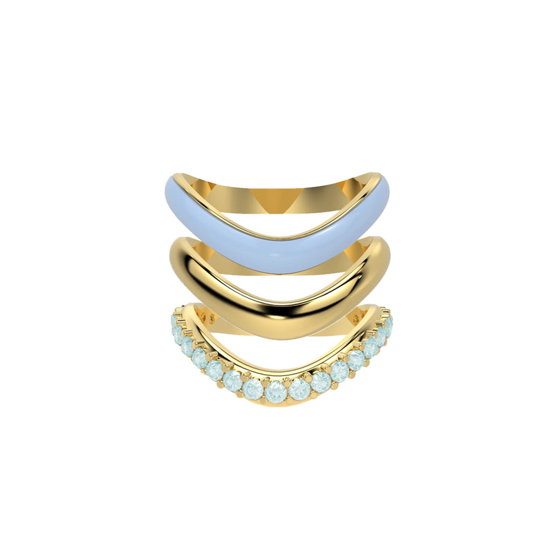 The Sugar Echo-Gold Ring Trio