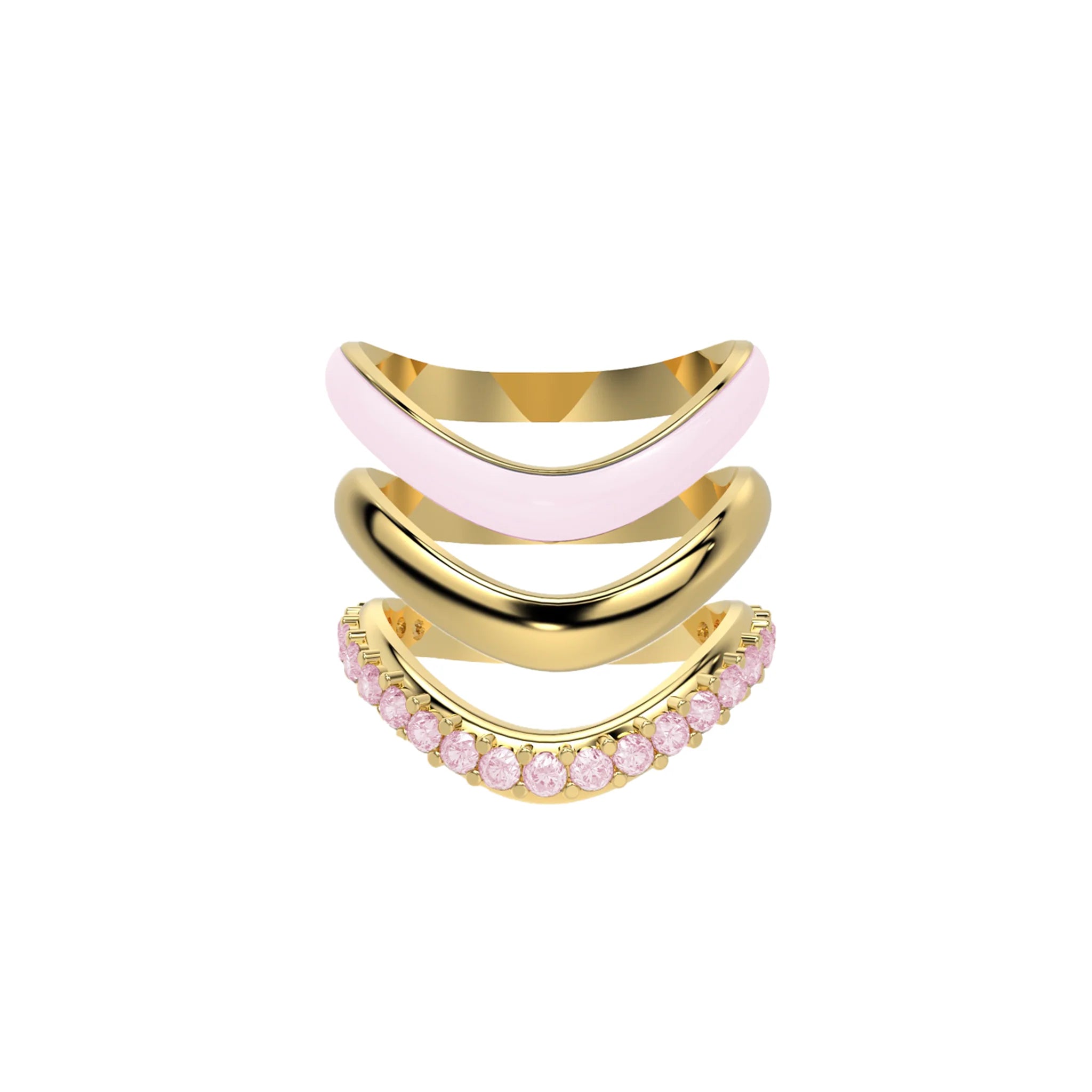 The Sugar Echo-Gold Ring Trio