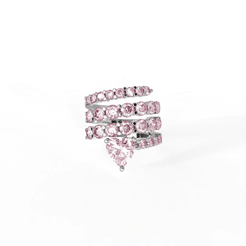 Infinite Heart Spiral Ring (SILVER)