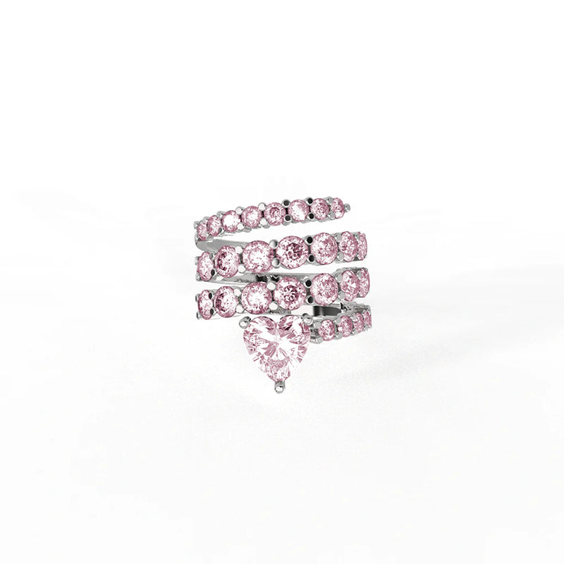 Infinite Heart Spiral Ring (SILVER)