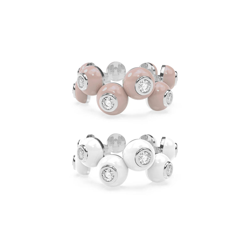 The Dopamine Overdose-Silver Ring set of 2