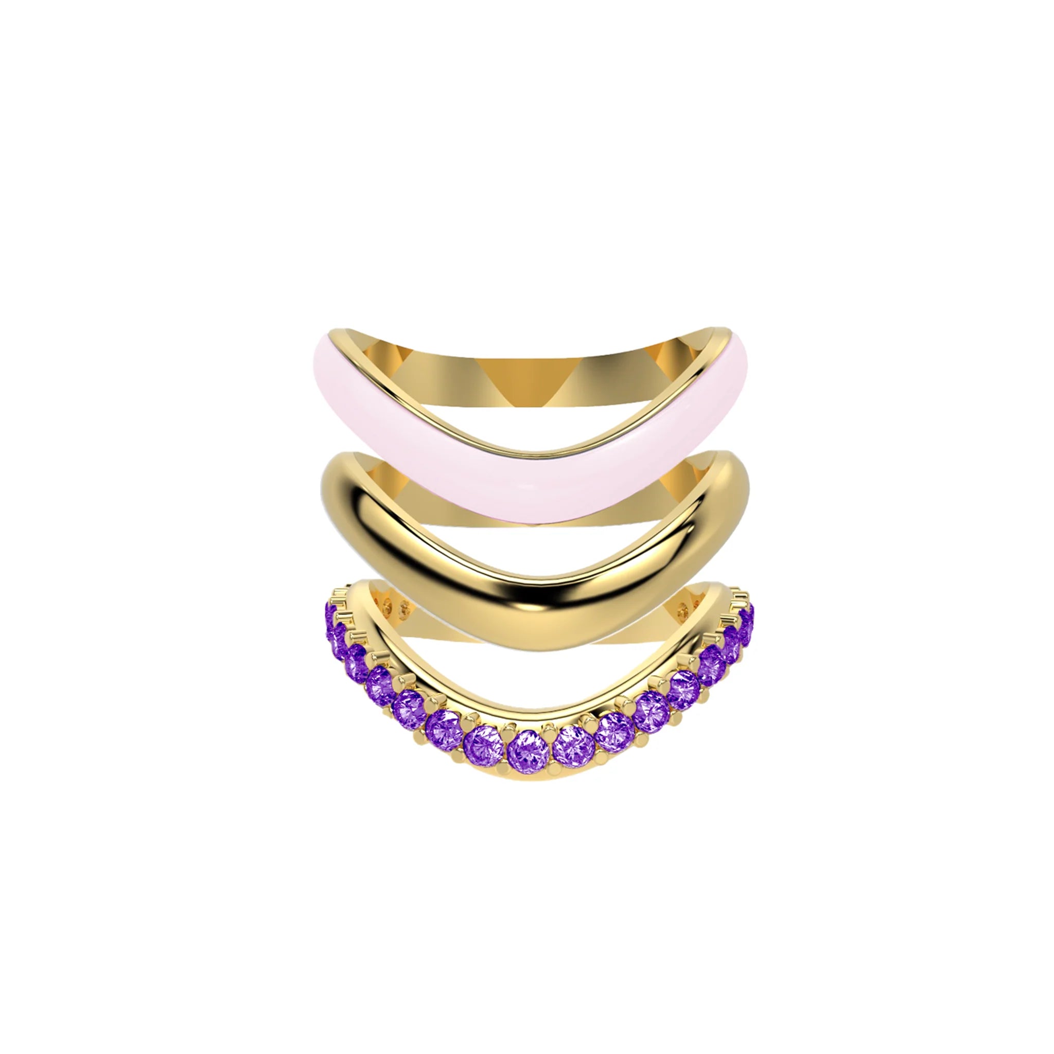 The Sugar Echo-Gold  (Set of 3)