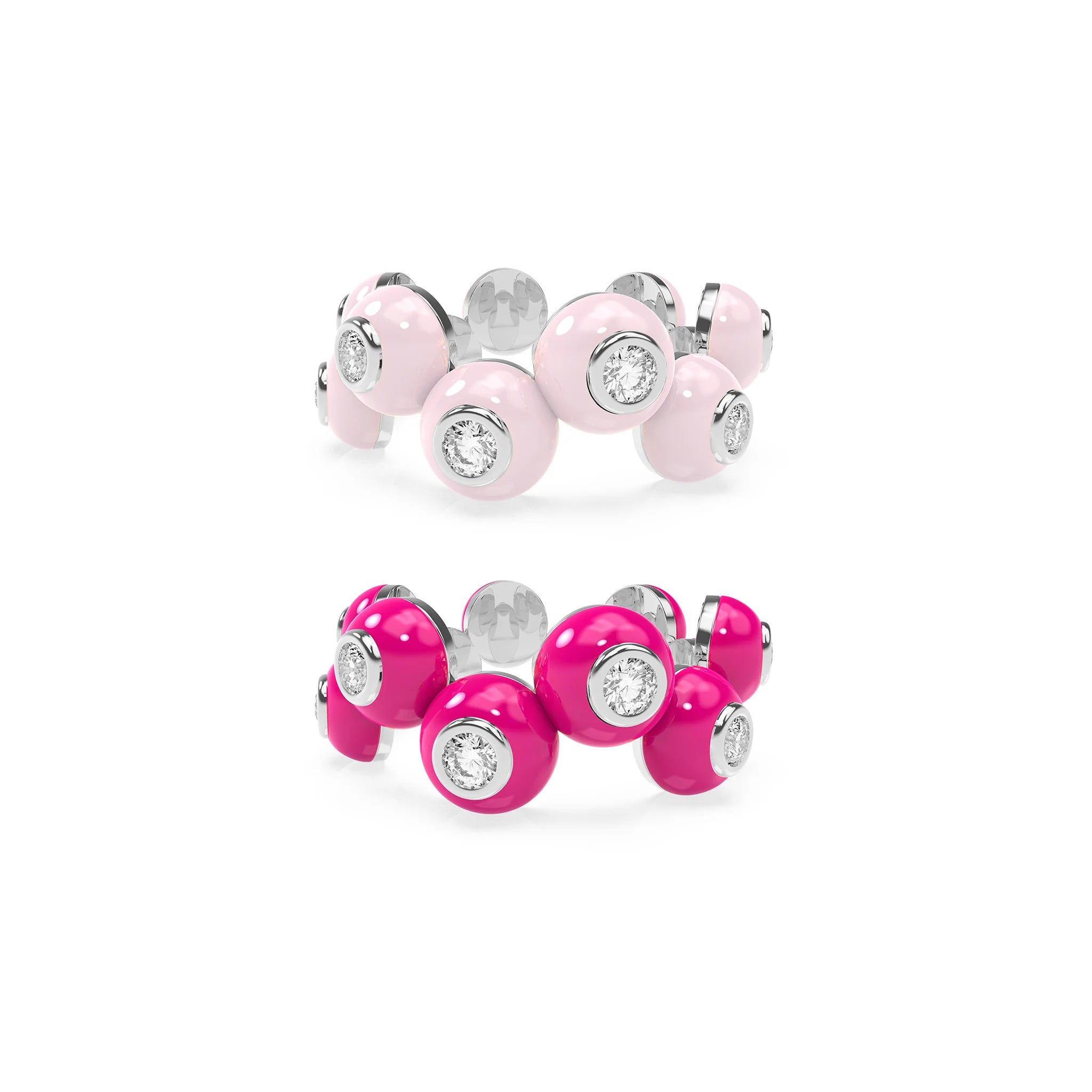 The Dopamine Overdose-Silver Ring set of 2