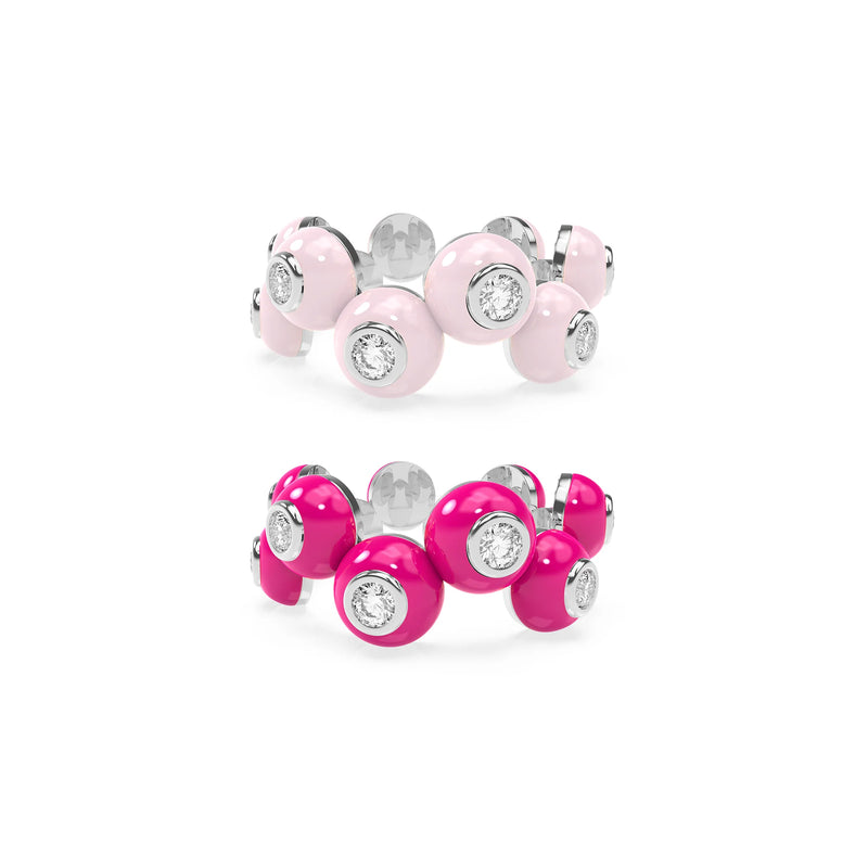 The Dopamine Overdose-Silver Ring set of 2