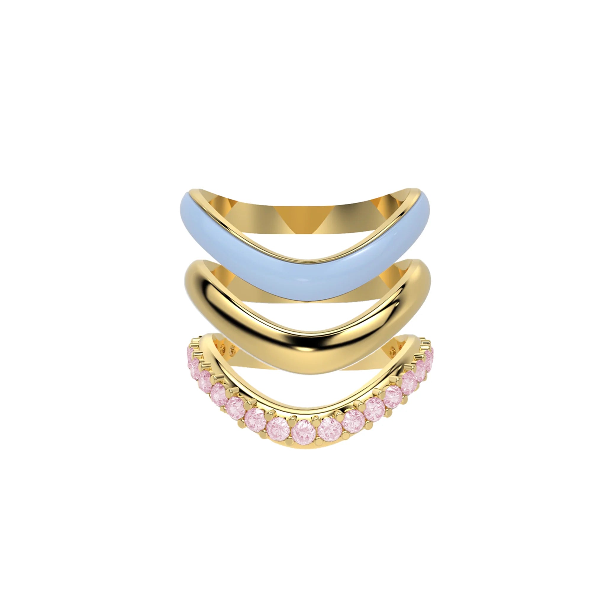 The Sugar Echo-Gold  (Set of 3)
