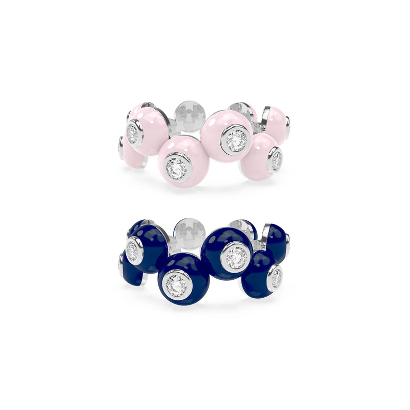 The Dopamine Overdose-Silver Ring set of 2