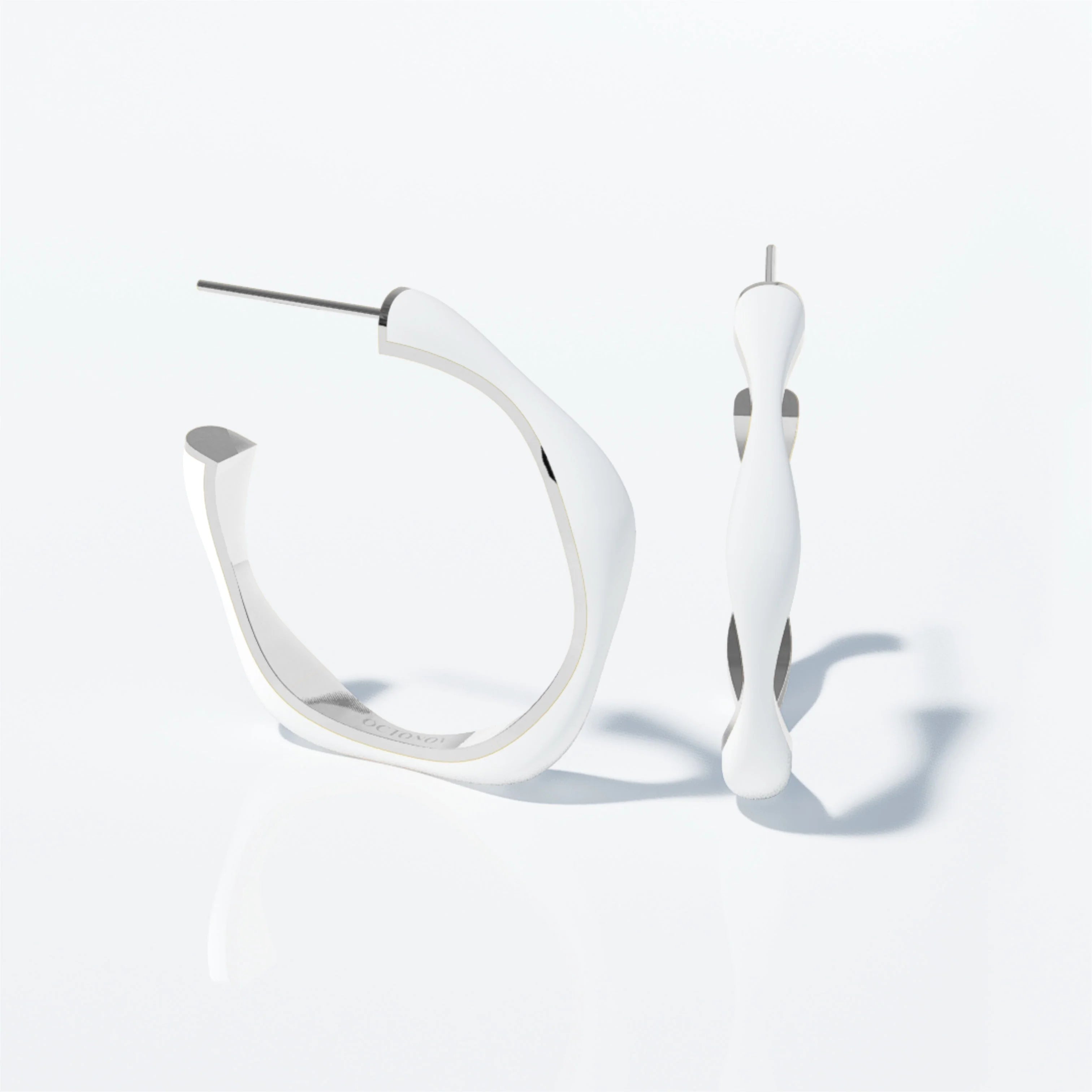 Sugar Override Hoop Earrings (SILVER)