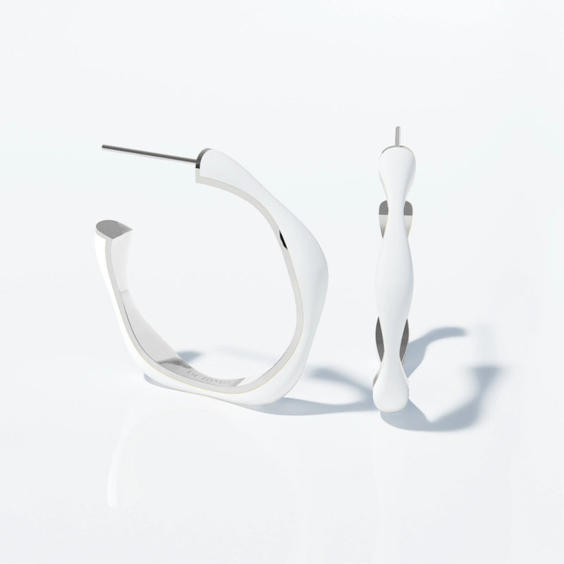 Sugar Override Hoop Earrings (SILVER)