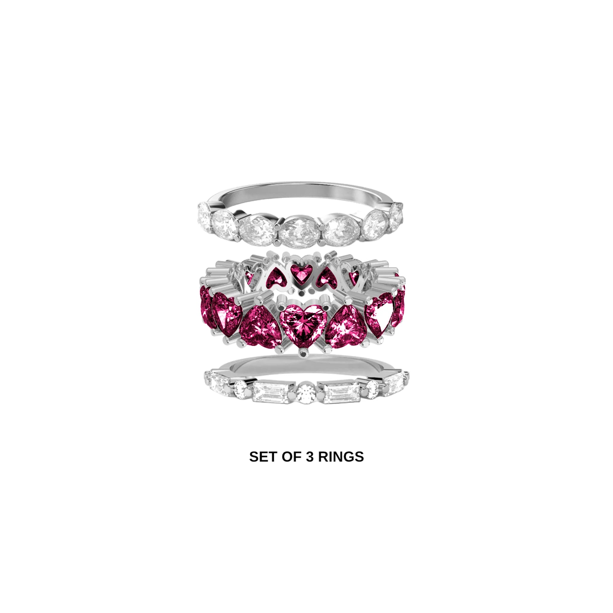 Eternal Trio Ring Set (SILVER)