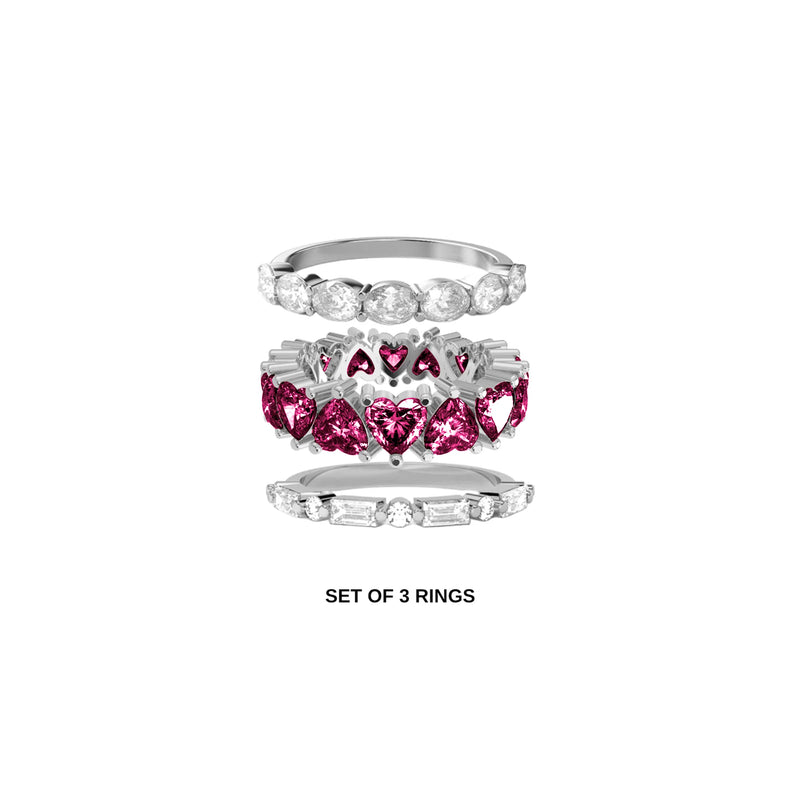 Eternal Trio Ring Set (SILVER)