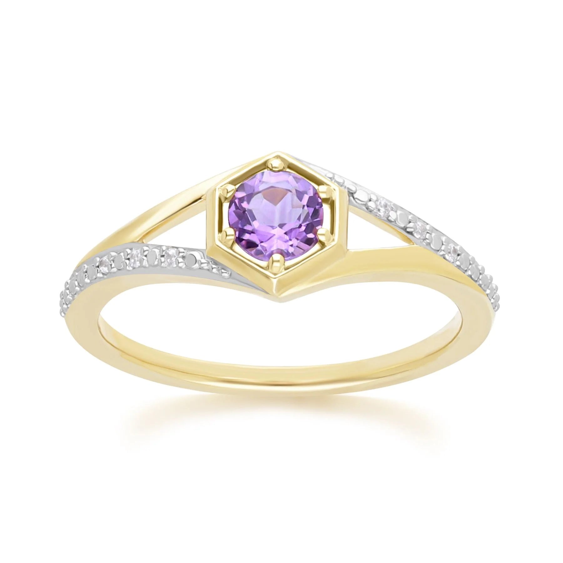 Apex Hexagon Ring (Amethyst Edition)