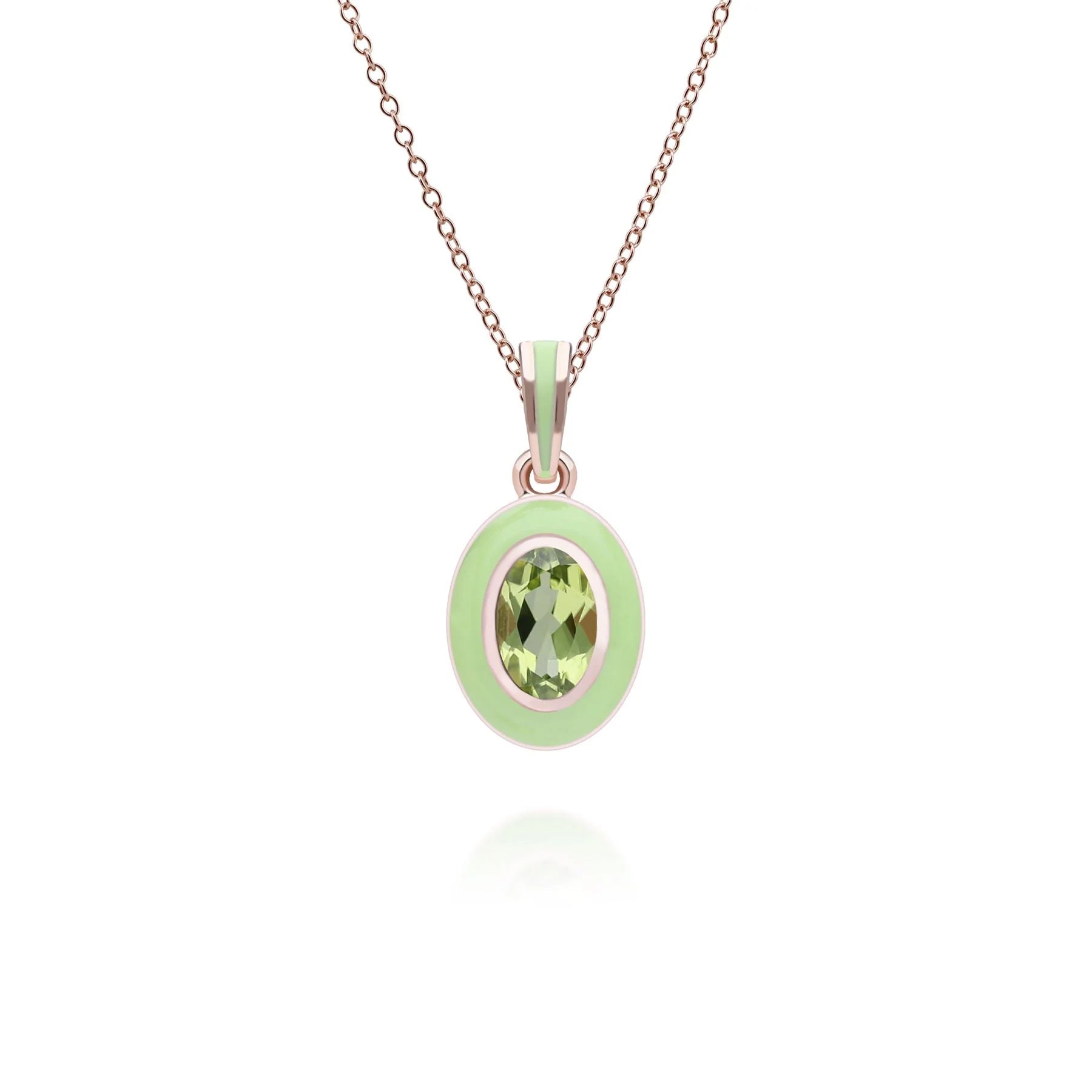 Aura Oval Pendant (Olive Edition)
