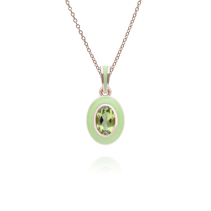 Aura Oval Pendant (Olive Edition)