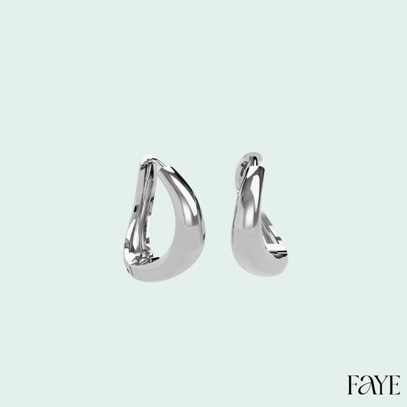 Liquid Tide Bold Hoop Earrings