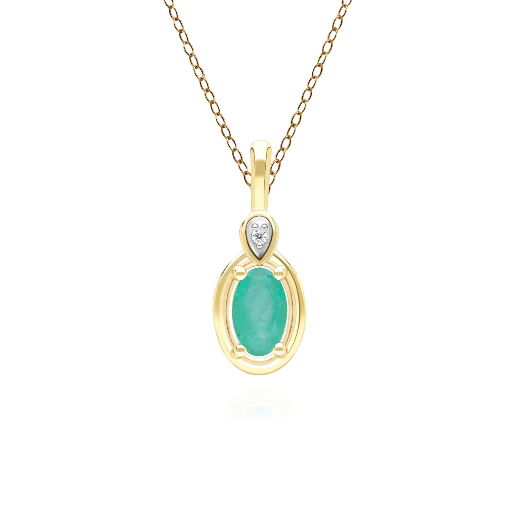 Lumina Oval Pendant (Emerald Edition)