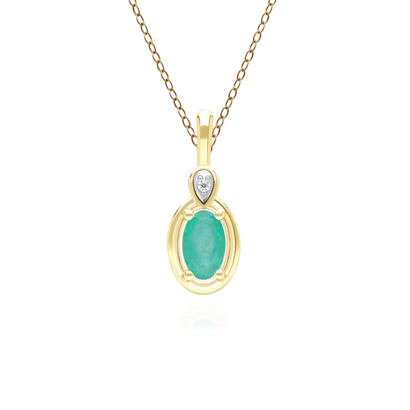Lumina Oval Pendant (Emerald Edition)