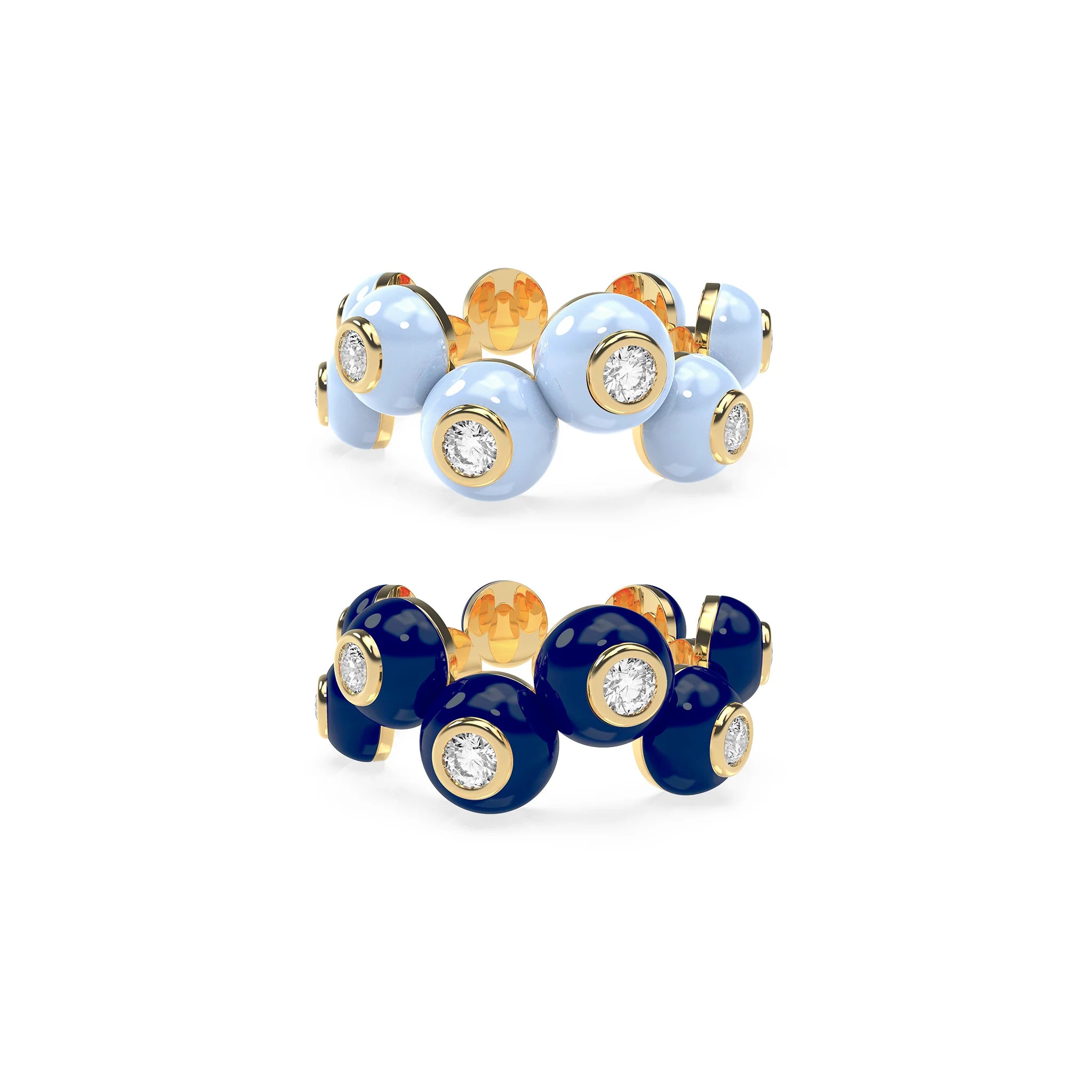 The Dopamine Overdose-Gold Ring set of 2