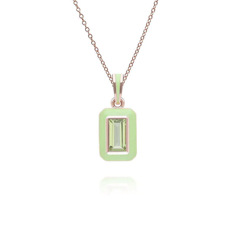 Chroma Baguette Pendant (Olive Edition)