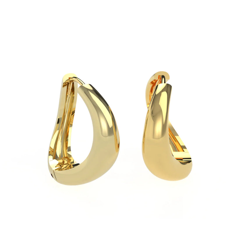 Liquid Tide Bold Hoop Earrings