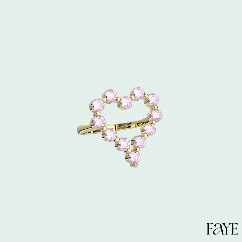 Heart Halo Ring