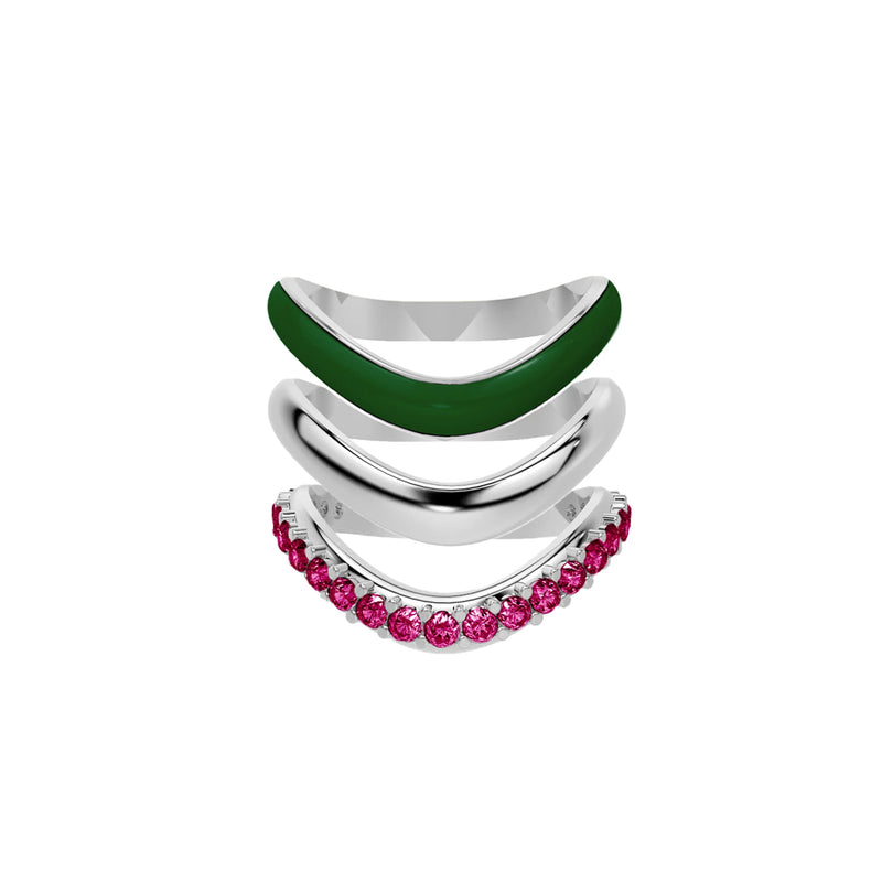 The Sugar Echo-Silver (Set of 3)