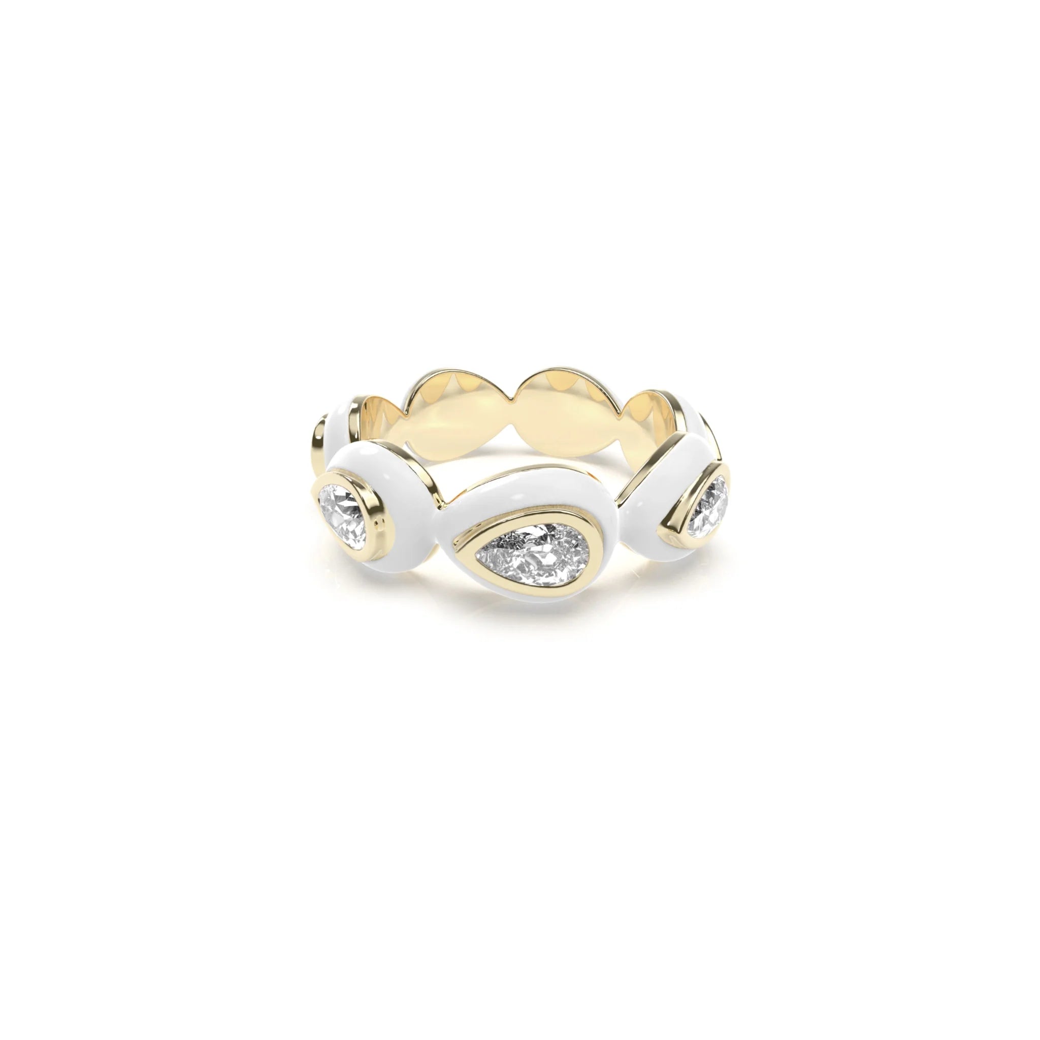 Liquid Tide Teardrop Ring (GOLD)