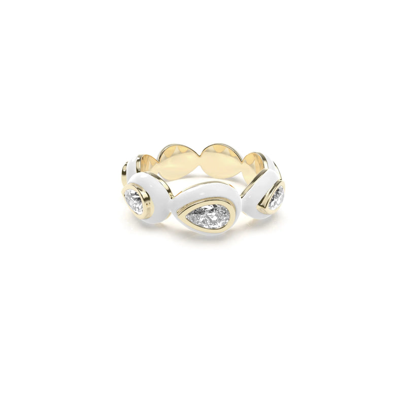 Liquid Tide Teardrop Ring (GOLD)