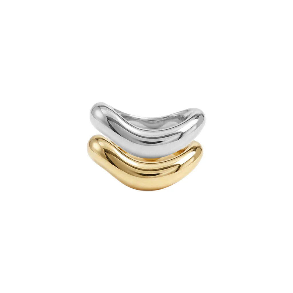 Liquid Tide Bold Dual Band Ring