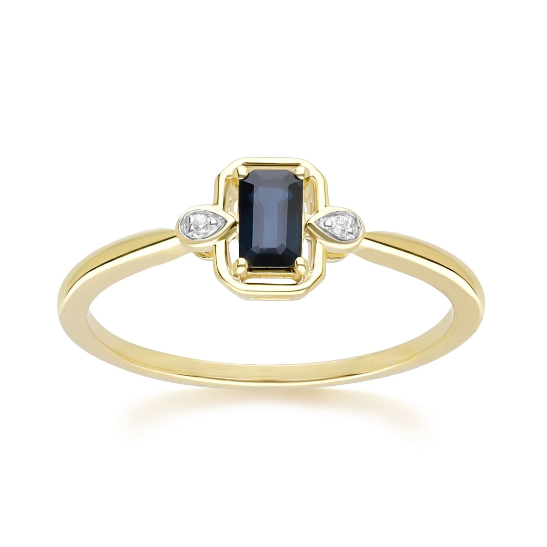 Lumina Emerald-Cut Ring (Ruby Edition)