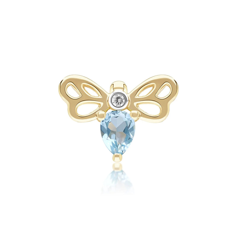 Lumina Butterfly Stud Earrings (Amethyst Edition)