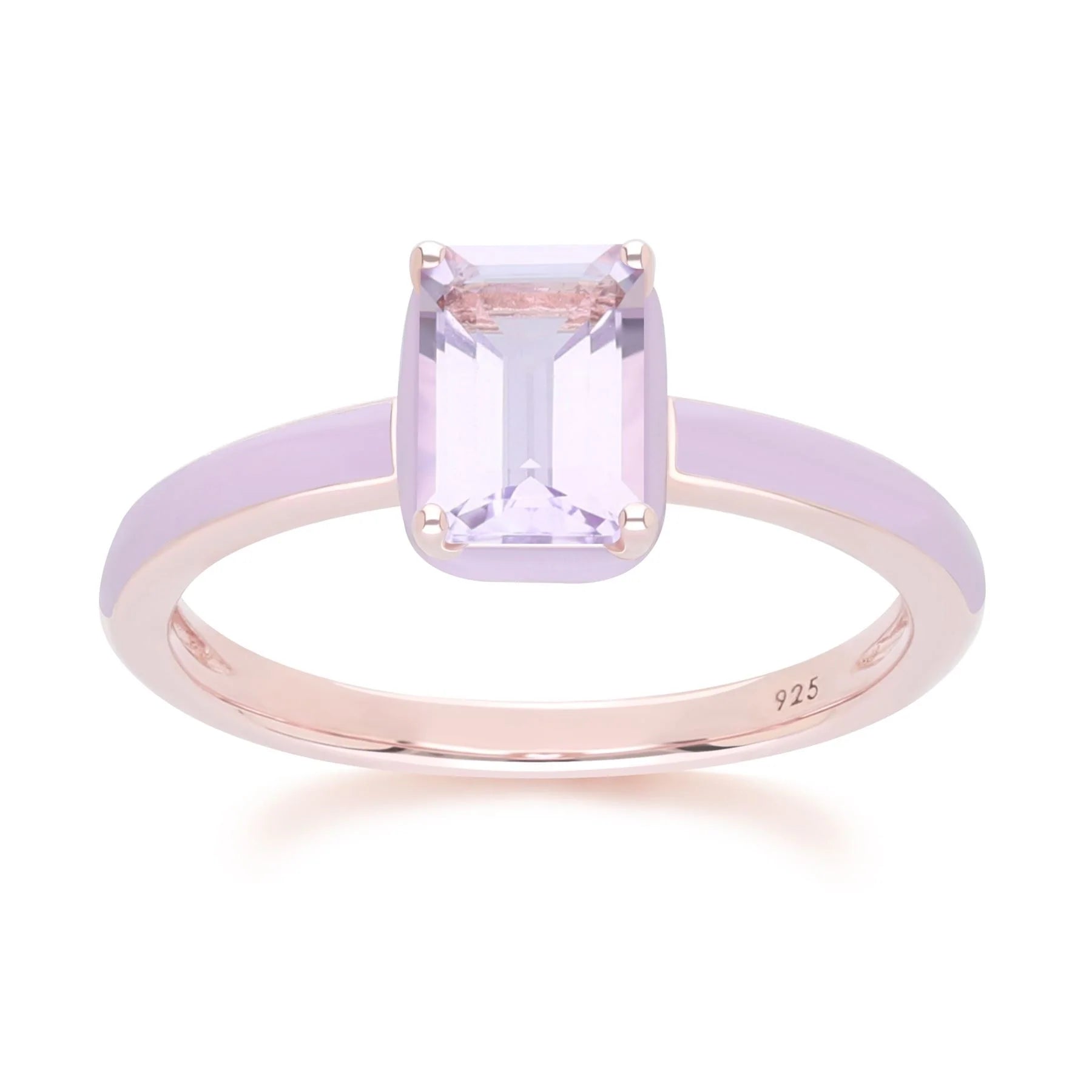 Chroma Aura Baguette Ring (Lavender Edition)