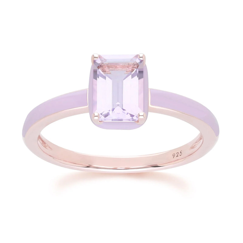 Chroma Aura Baguette Ring (Lavender Edition)