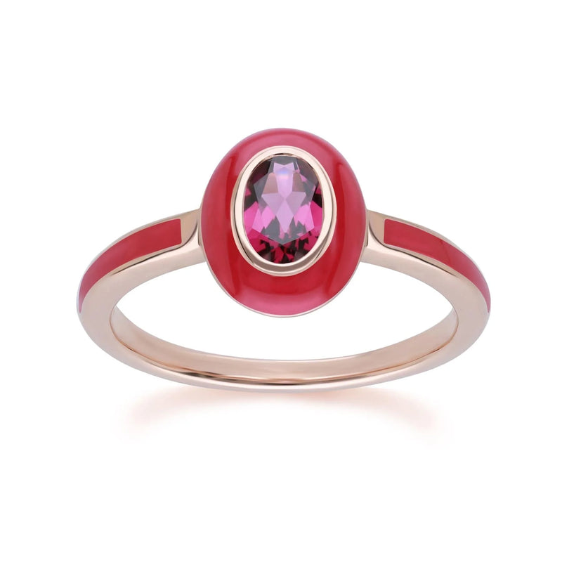 Aura Oval Ring (Fuchsia Edition)