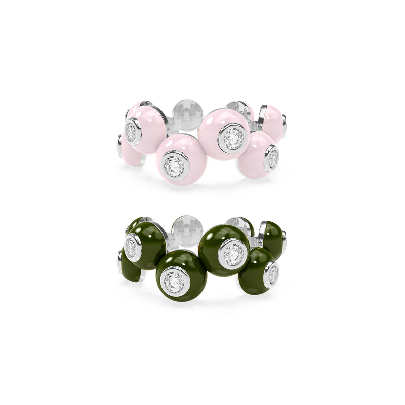 The Dopamine Overdose-Silver Ring set of 2
