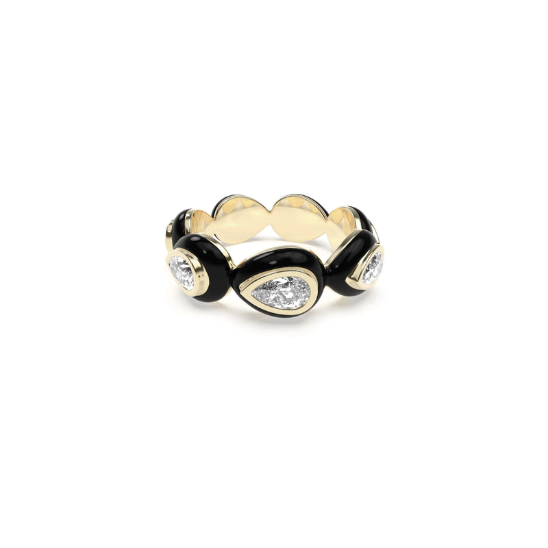 Liquid Tide Teardrop Ring (GOLD)