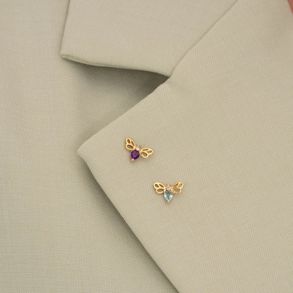 Lumina Butterfly Stud (Sky Edition)