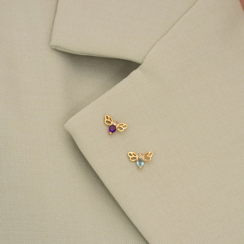 Lumina Butterfly Stud (Sky Edition)