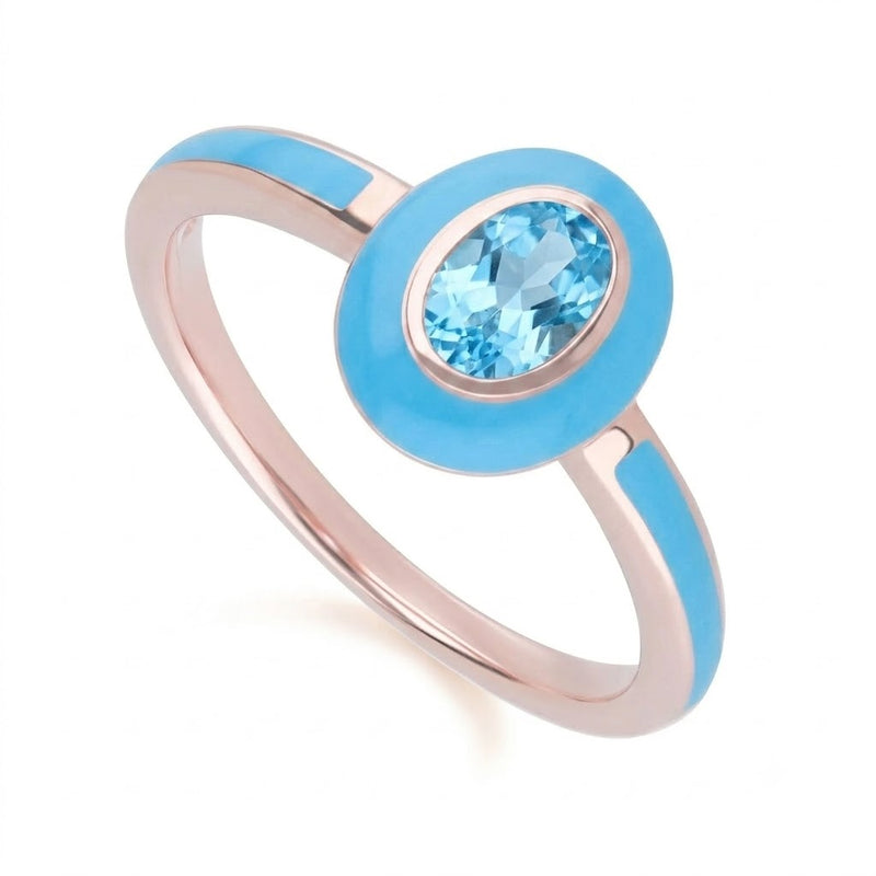 Aura Oval Ring (Sky Blue Edition)