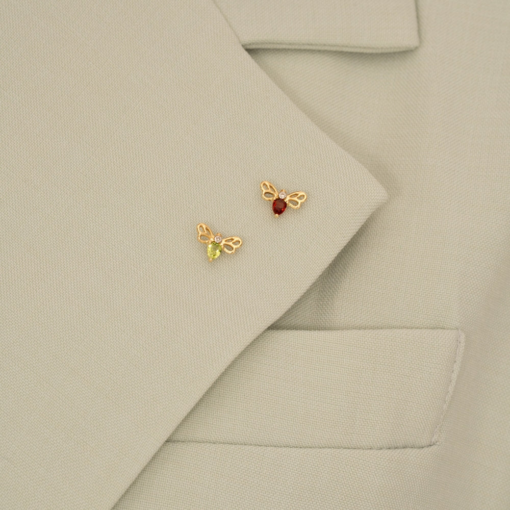 Lumina Butterfly Stud (Olive Edition)